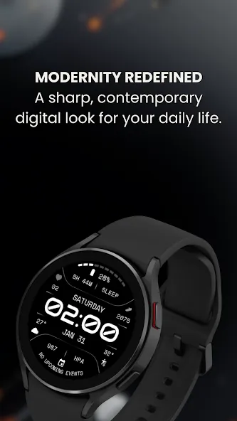 EXD195: Digital Watch Face screenshot 2