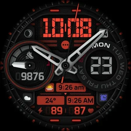 SH060 Watch Face, WearOS watch screenshot 15