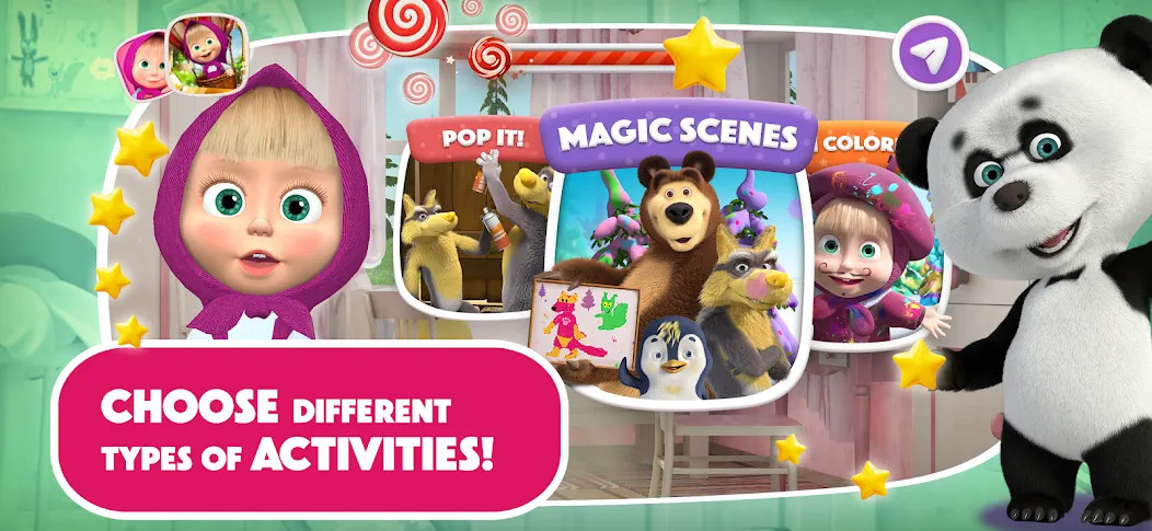 Masha and the Bear: Art Games screenshot 3