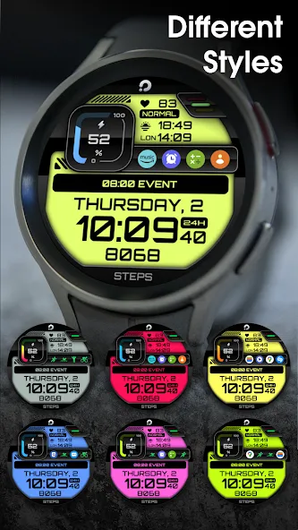 PRADO 03 Digital Watch Face screenshot 4