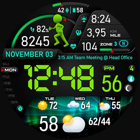 PER23 Digital Watch Face screenshot 43