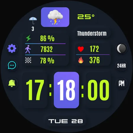 Sena Digital Watch Face screenshot 31