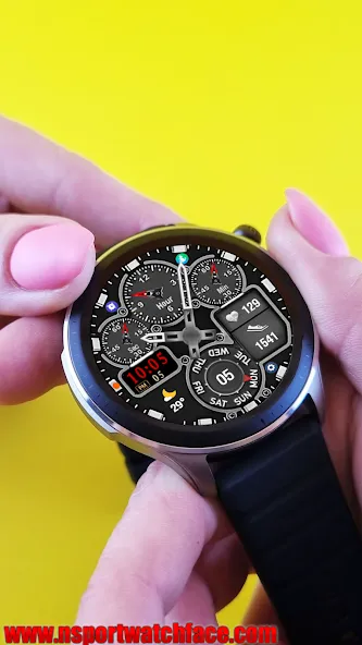 N-SPORT590 RedHybird WatchFace screenshot 5