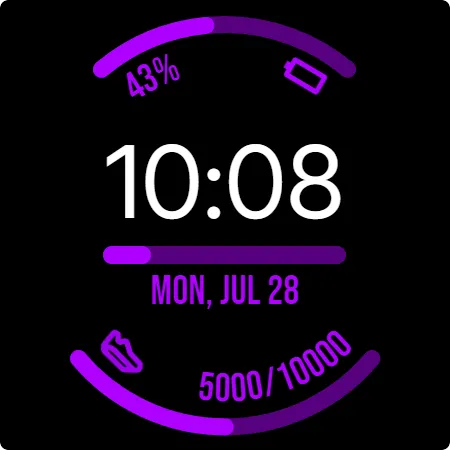 Simple Indicators Watch Face screenshot 6