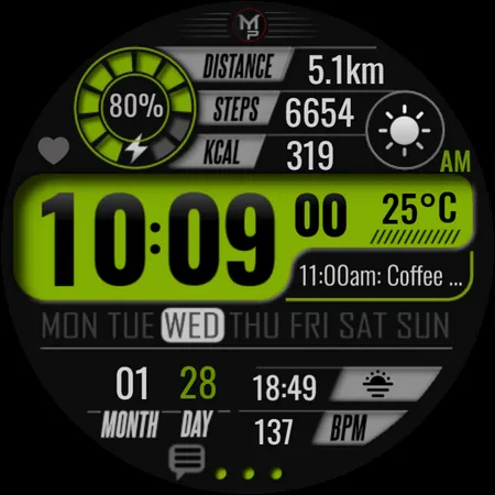 SEASONS - Digital Watch Face screenshot 10