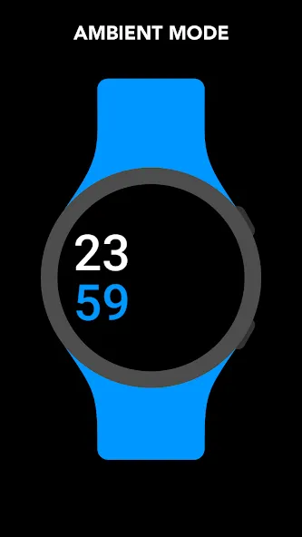 Five Big Text Watch Face screenshot 8