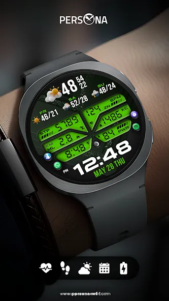 PER46 Digital Watch Face screenshot 8