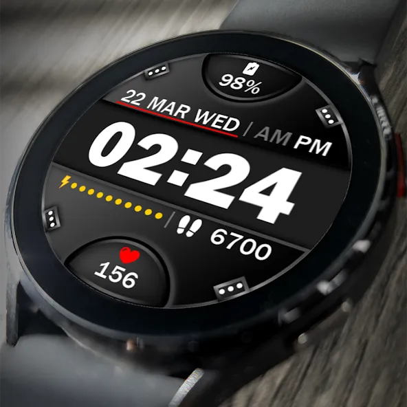 Digital Watch Face Key 015 screenshot 1