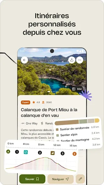 komoot - rando, vélo & course screenshot 2