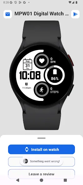 MPW01 Digital Watch Face screenshot 1