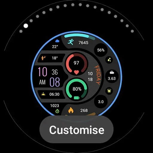【Digital】Half Arc Widget screenshot 35