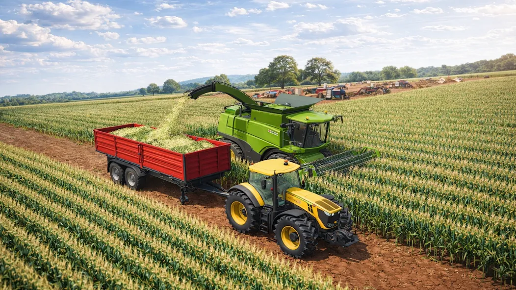 US Farming Tractor Game 3D screenshot 4