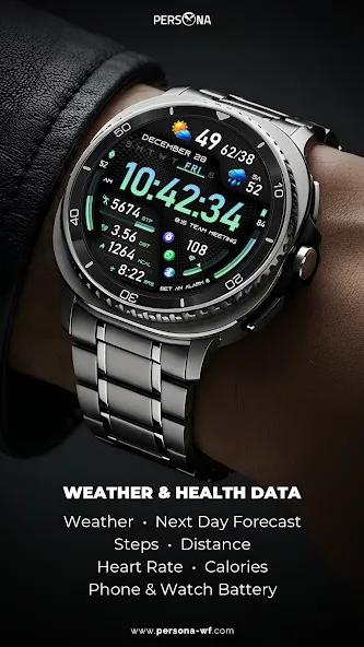 PER49 Digital Watch Face screenshot 3