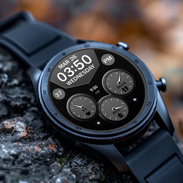 Key WF64 Digital Watch Face screenshot 1