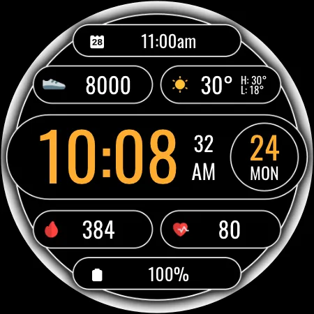 DADAM116: Digital Watch Face screenshot 21