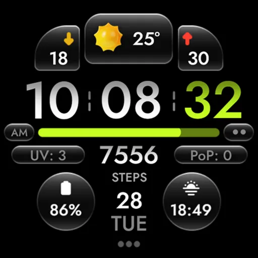 OMG 452 - Digital Watch Face screenshot 29