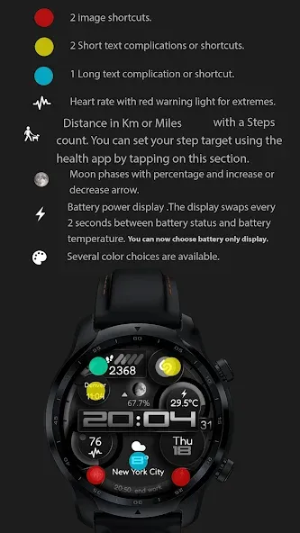 Digital Watch Face CUE110 screenshot 3