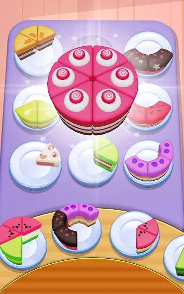 Cake Sort - clasificar tartas screenshot 9