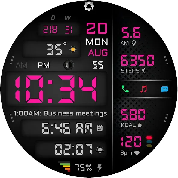A445 Digital Health Face screenshot 29