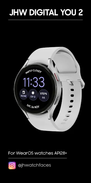 JHW Digital You 2: Watch face screenshot 1