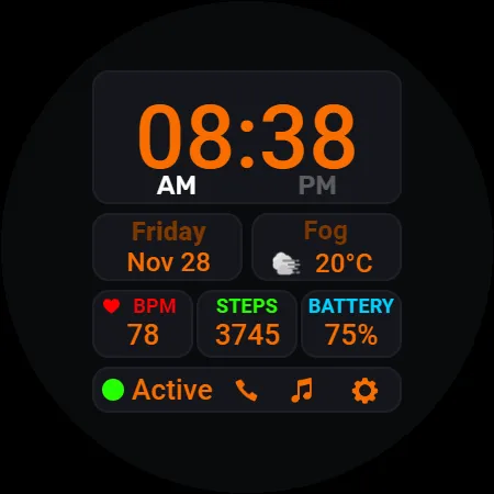 Modular Data Watch Face screenshot 7