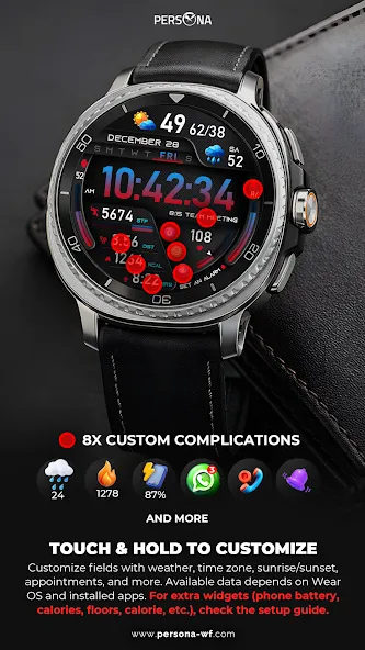 PER49 Digital Watch Face screenshot 4