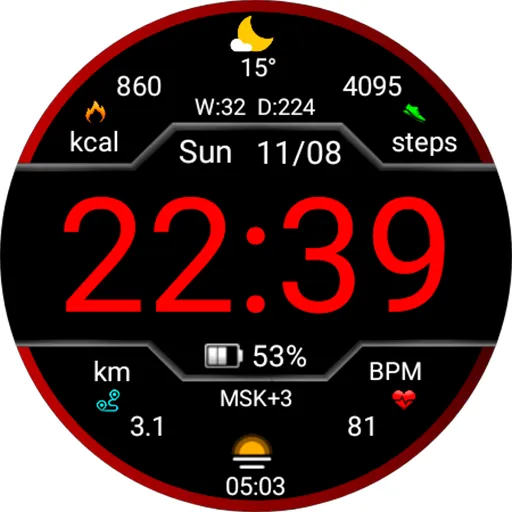 Digital Nurman Watch Face screenshot 19