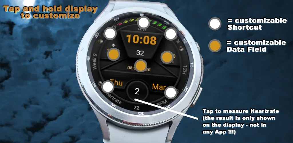 TSD48 Digital Watch Face screenshot 5