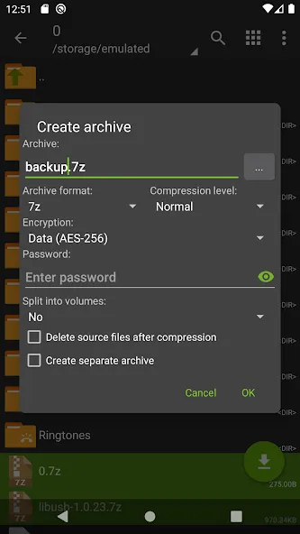 ZArchiver screenshot 4