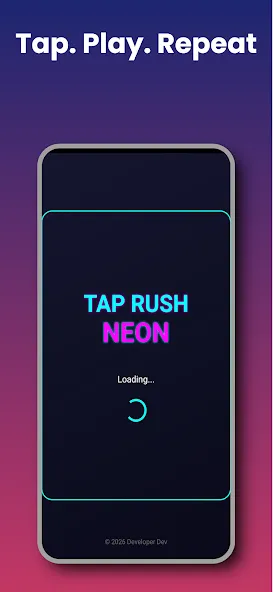 Neon Tap Rush screenshot 1