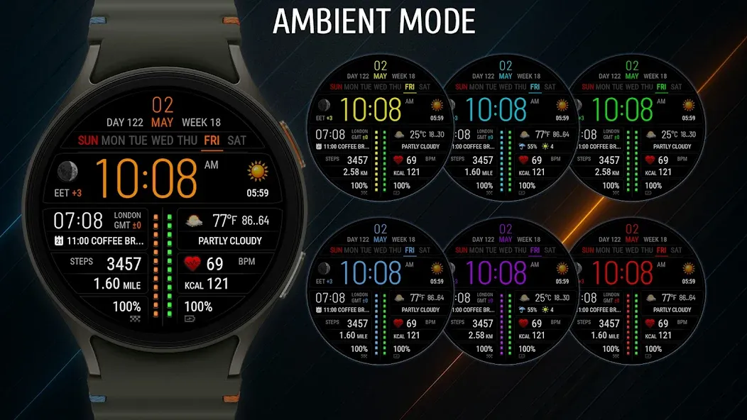 Futorum H6.5 Digital watchface screenshot 5