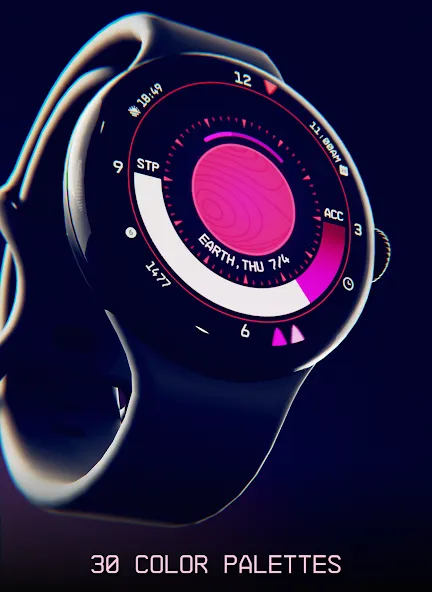 Planet in stars Watch Face screenshot 8