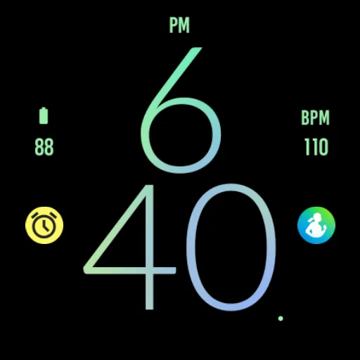 Blue Sky Light Watch Face screenshot 5