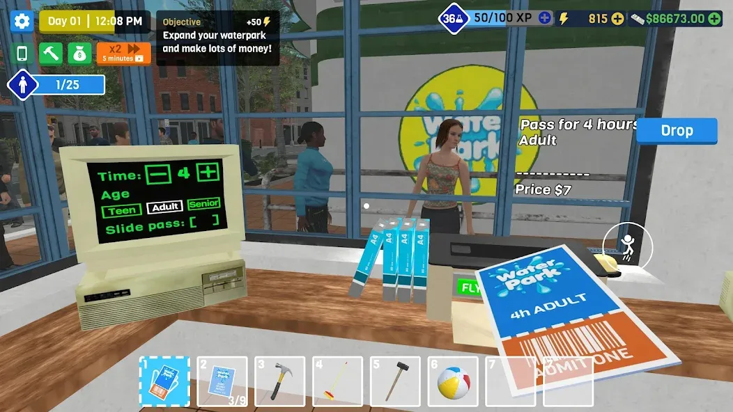 Waterpark Owner Simulator screenshot 2