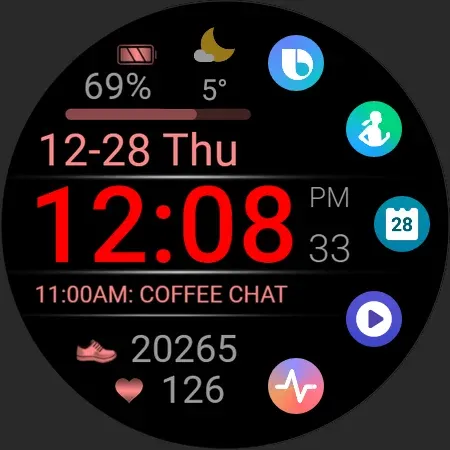 PW85 App Launch Watch Face screenshot 35