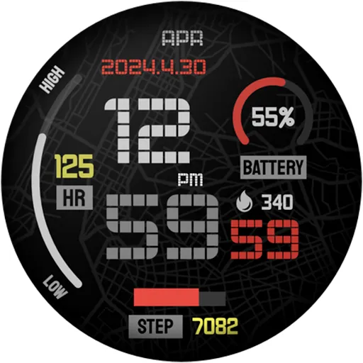 Minimal Digital Watch Face PRO screenshot 18