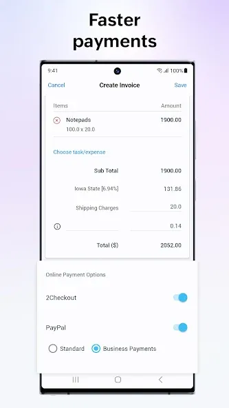 Zoho Solo - To do, CRM, bills screenshot 6
