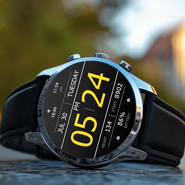 Key WF34 Digital Watch Face screenshot 5