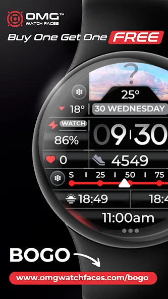 Weather Watch Face - OMG 368 screenshot 4