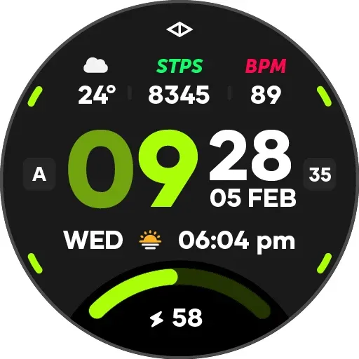 Rush 3: Digital Watch Face screenshot 31