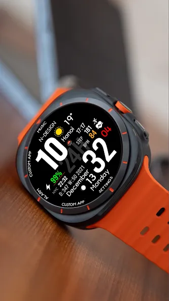 NTV340 - Big Digital Watchface screenshot 13