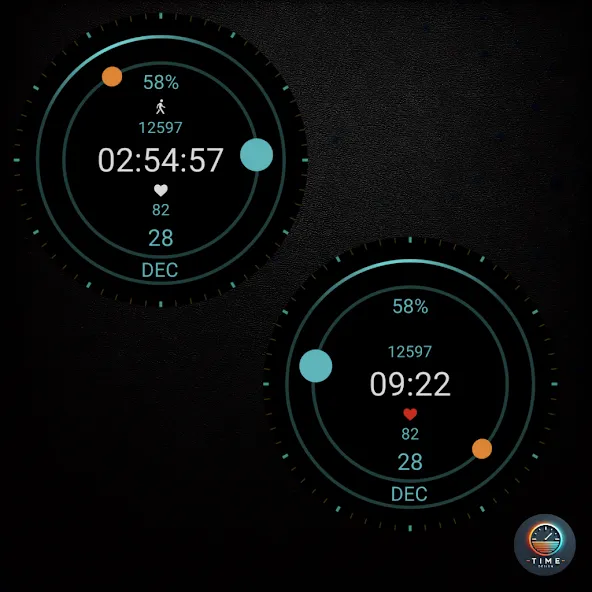 Galactic Hour Watch Face screenshot 3