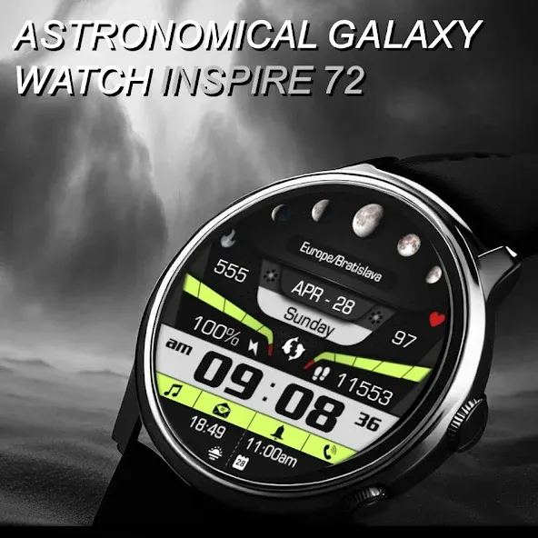Astronomy Moon Galaxy Watch 73 screenshot 4