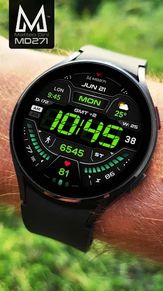 MD271 Digital watch face screenshot 4