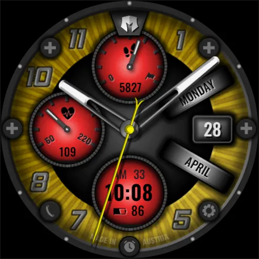 DM144 Analog Active Watch Face screenshot 5