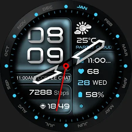 ML2U 350b Hybrid Watch Face screenshot 25
