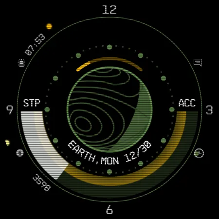 Planet in stars Watch Face screenshot 12