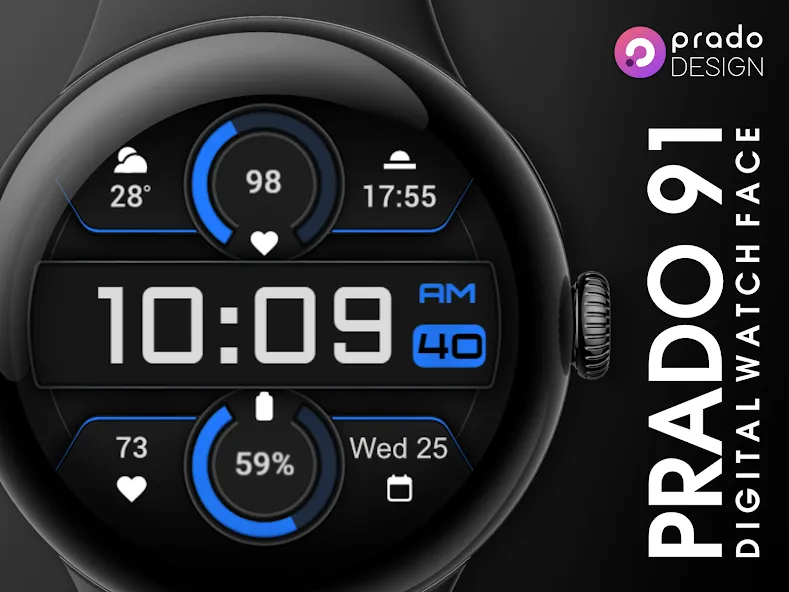 PRADO 91 Digital Watch Face screenshot 8