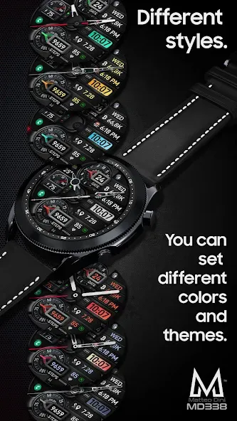 MD338 Hybrid watch face screenshot 4