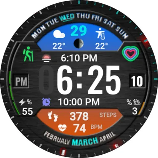 Digital Sport watchface NTV401 screenshot 27